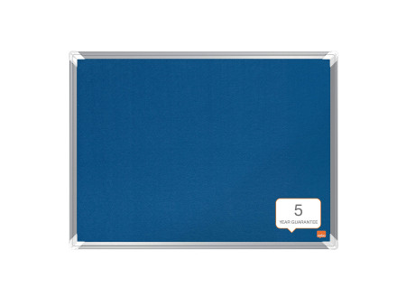nobo Tableau d'affichage en feutre Premium Plus, bleu