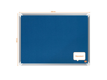 nobo Tableau d'affichage en feutre Premium Plus, bleu