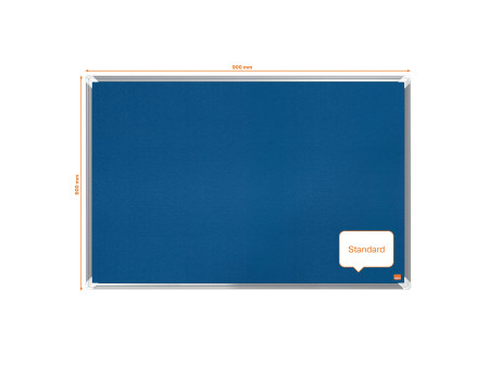 nobo Tableau d'affichage en feutre Premium Plus, bleu