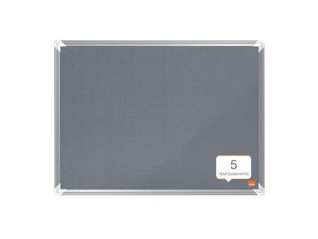 nobo Tableau d'affichage en feutre Premium Plus, gris