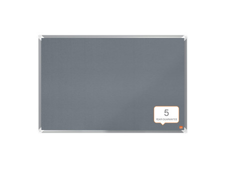 nobo Tableau d'affichage en feutre Premium Plus, gris