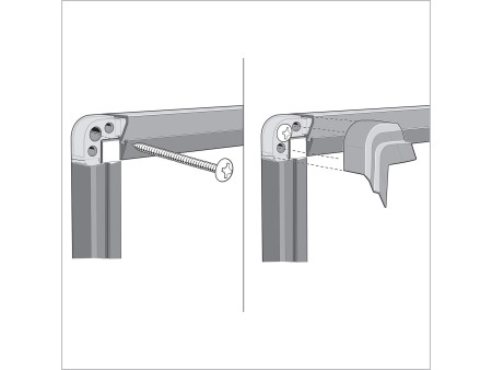 nobo Tableau d'affichage en feutre Premium Plus, gris