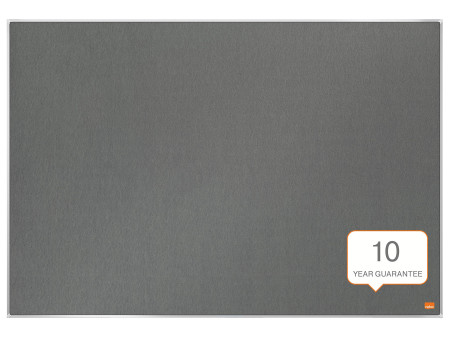 nobo Tableau d'affichage en feutre Impression Pro, gris