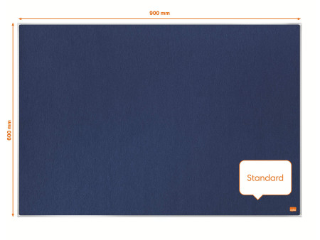 nobo Tableau d'affichage en feutre Impression Pro, gris