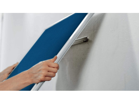 nobo Tableau d'affichage en feutre Impression Pro, gris