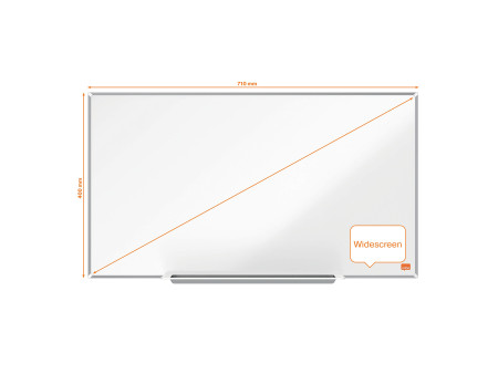 nobo Tableau blanc mural Impression Pro Stahl Widescreen,32'