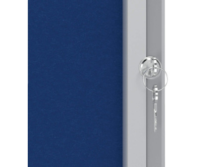 nobo Vitrine d'affichage Premium Plus, feutre, 8x A4, bleu