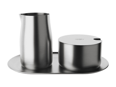 alfi Service lait & sucre, en inox, mat, 4 pièces