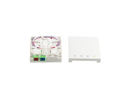 LogiLink Boîte d'épissure FTTH, 2x SC/APC, câble 30 m, blanc