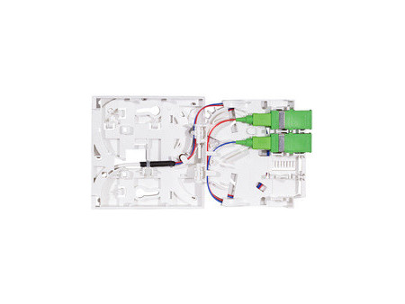 LogiLink Boîte d'épissure FTTH, 2x SC/APC, câble 50 m, blanc