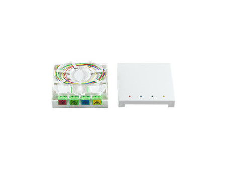 LogiLink Boîte d'épissure FTTH, 4x SC/APC, câble 20 m, blanc
