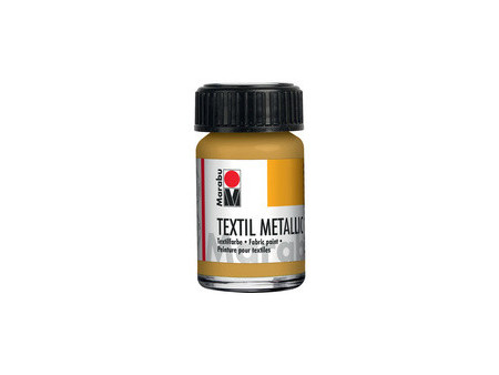 Marabu Peinture pour tissu 'Textil Metallic', 15 ml, argent