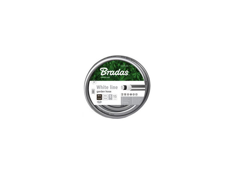 Bradas Tuyau d'arrosage WHITE LINE, 1/2', argent/blanc, 20 m