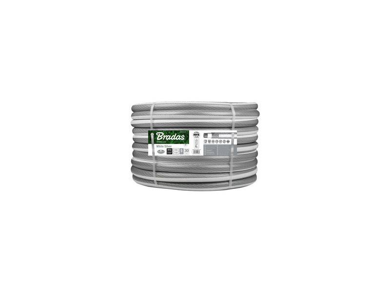 Bradas Tuyau d'arrosage NTS WHITE SILVER, 1/2', 20 m
