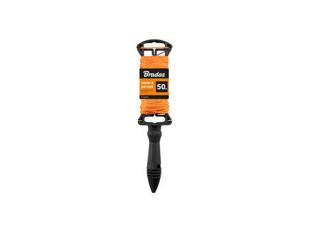 Bradas Cordeau de maçon sur bobine, 50 m, orange