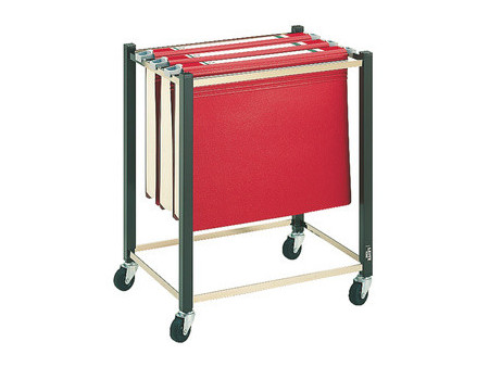 LEITZ Chariot pour dossiers suspendus A4/A3, marron, 4 roues