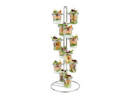 APS Présentoir de buffet pour 12 bocaux Weck, chrome