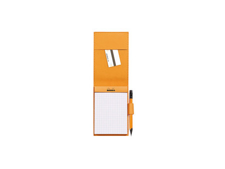 RHODIA Porte-bloc + bloc No. 11, 84 x 115 mm, quadrillé