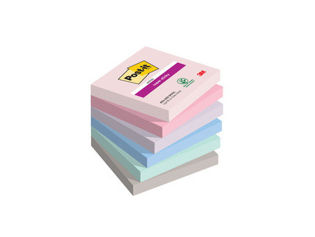 Post-it Bloc-note super sticky notes, 76 x 76 mm, Soulful