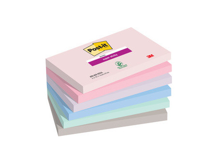 Post-it Bloc-note super sticky notes, 76 x 76 mm, Soulful