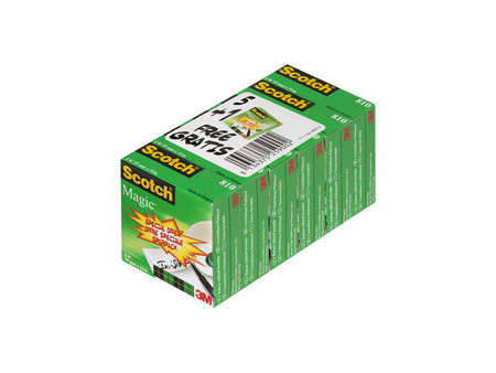 Scotch Ruban adhésif Magic 810, 19 mm x 33 m, 24 rouleaux