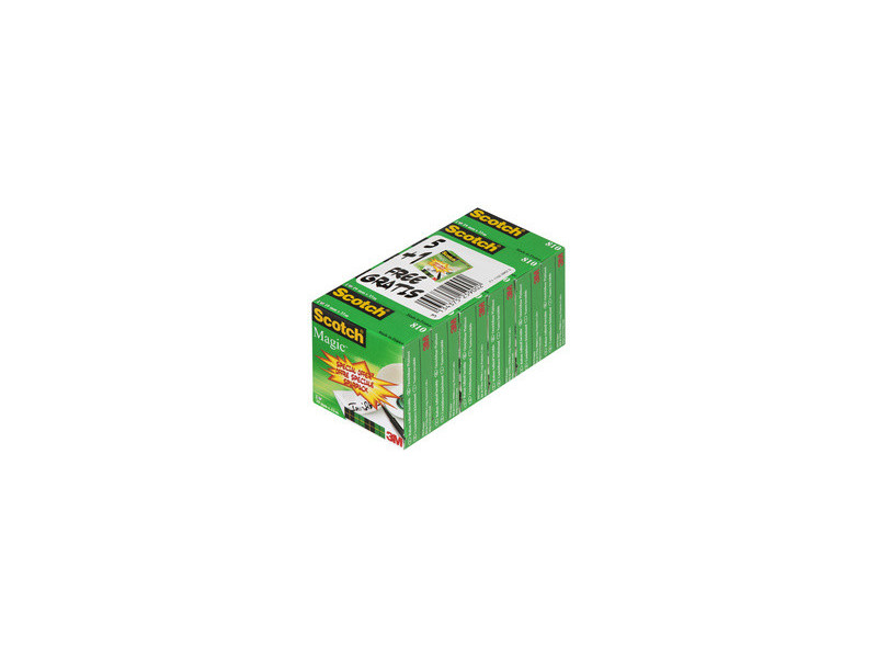 Scotch Ruban adhésif Magic 810, 19 mm x 33 m, 24 rouleaux