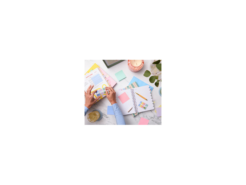 Post-it Marque-page rigide, standard, pastel