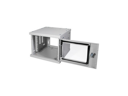 LogiLink Coffret mural 10' SoHo, monté, 4 U, noir