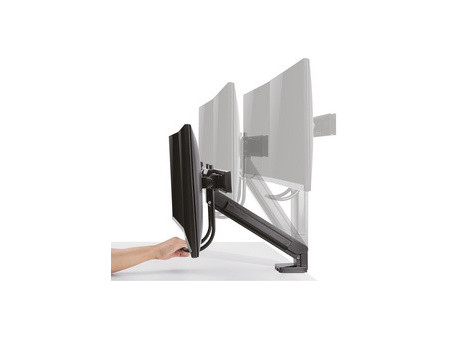 LogiLink Bras support pour 2 écrans, noir