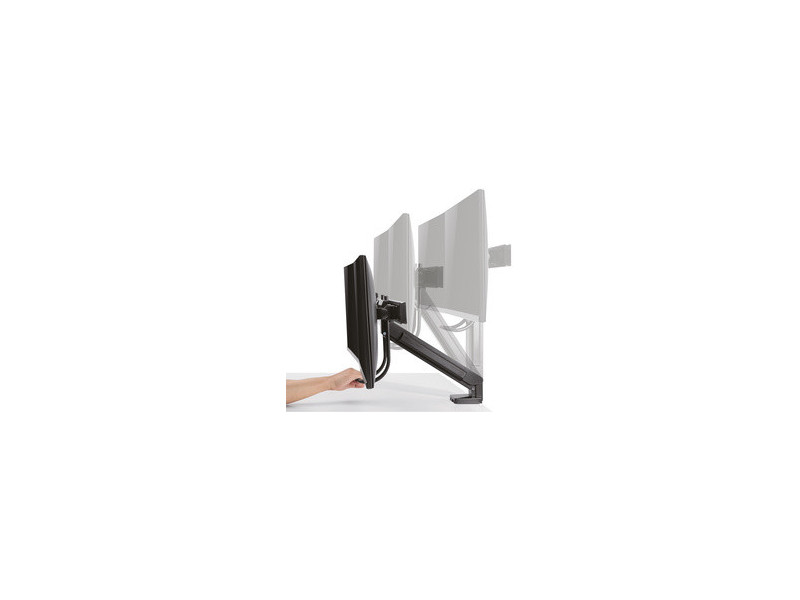 LogiLink Bras support pour 2 écrans, noir