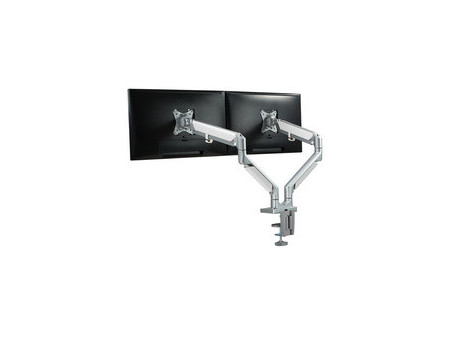 LogiLink Bras support pour deux écrans, aluminium, argent
