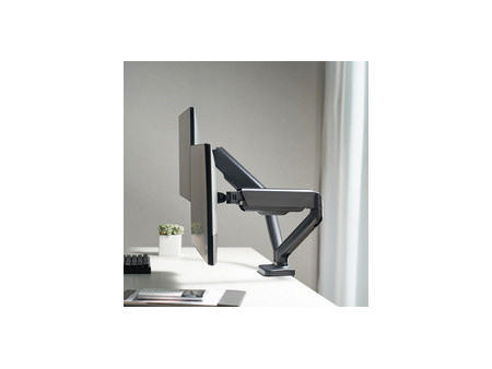 LogiLink Support double écran, alu, longueur bras: 450 mm