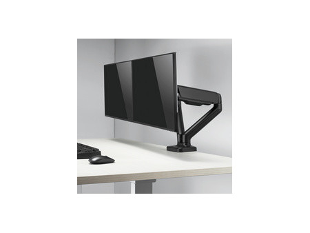 LogiLink Support double écran, alu, longueur bras: 450 mm