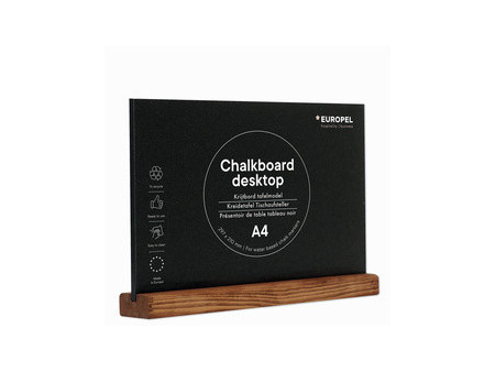 EUROPEL Ardoise de table, A5 paysage, noir