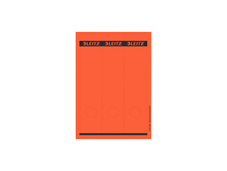 LEITZ Etiquette pour dos de classeur, 61 x 285 mm, rouge