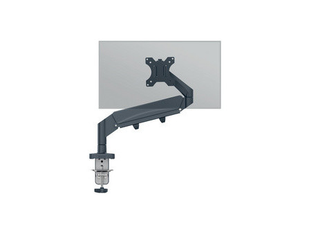 LEITZ Bras simple pour écran Ergo, gris velours