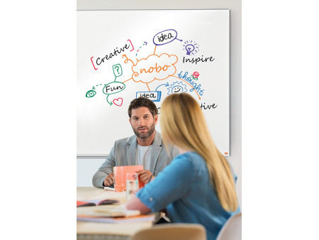 nobo Tableau blanc mural Impression Pro Steel, (L)900 x