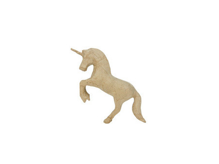 décopatch Support en papier mâché 'Licorne', 120 mm