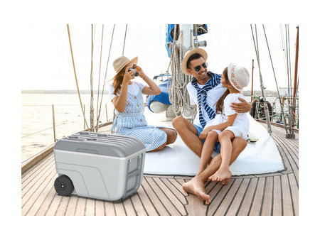 EDA Glacière NOMADE, 52 litres, mobile, curcuma/gris
