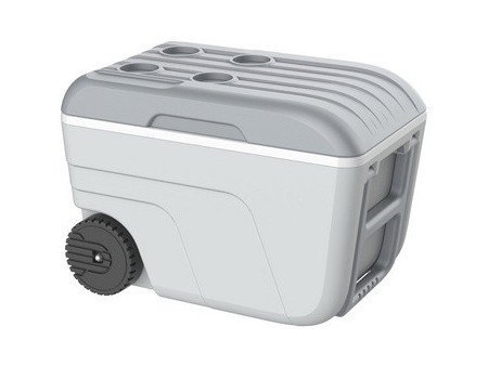 EDA Glacière NOMADE, 52 litres, mobile, gris clair / gris