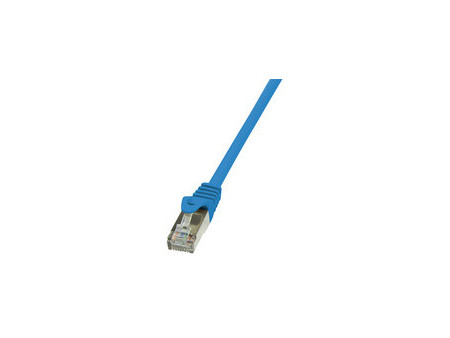 LogiLink Câble Patch, Cat. 5e, F/UTP, 3 m, bleu, gaine en