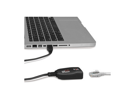 LogiLink Kit extenseur USB 2.0, adapté pour PoE, noir
