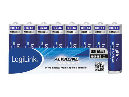 LogiLink Pile alcaline 'Ultra Power', Mignon (AA/LR6)