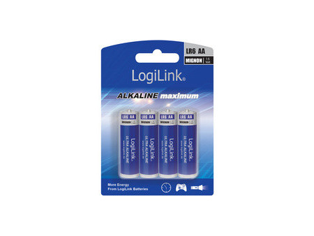 LogiLink Pile alcaline 'Ultra Power', Mignon (AA/LR6)
