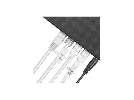LogiLink Attache-câbles avec champ d'inscription, blanc