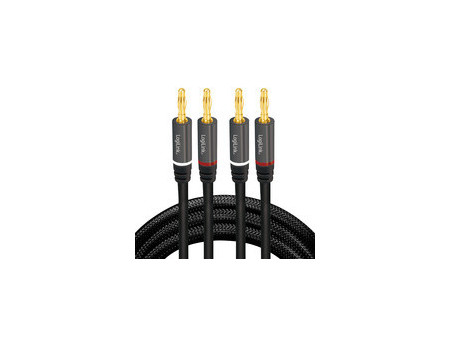 LogiLink Cordon haut-parleur, 2 x 2 fiches bananes, 3,0 m