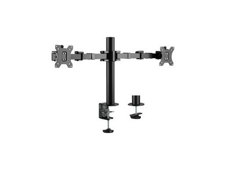 LogiLink Bras support pour 2 écrans 17-32', noir