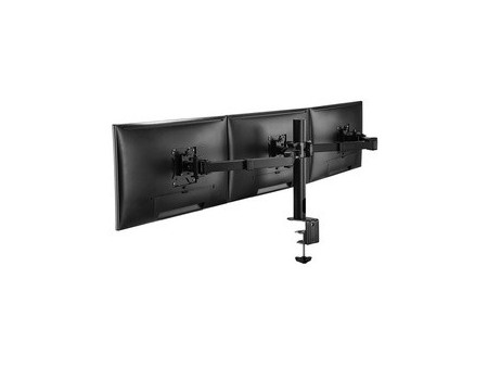 LogiLink Bras support pour 3 écrans 17-27', noir