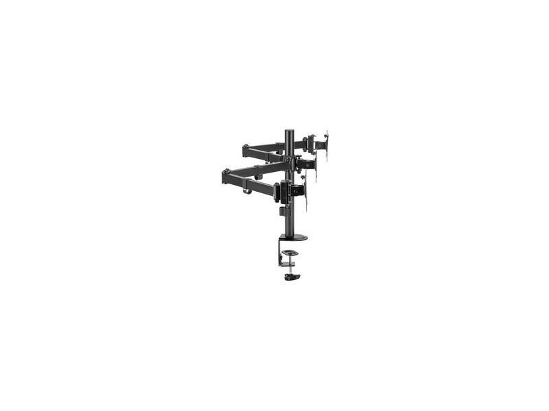 LogiLink Support triple écran, longueur bras: 658 mm, noir