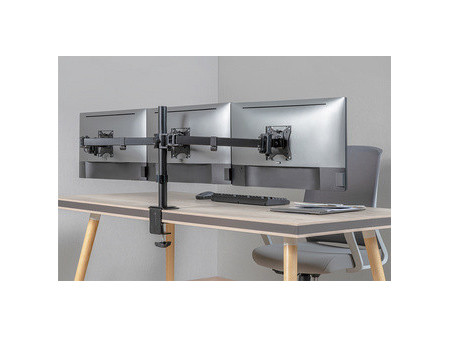LogiLink Support triple écran, longueur bras: 658 mm, noir
